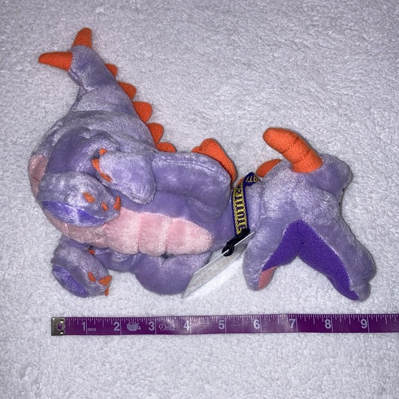 Disney Figment of the Imagination Institute & Lanyard Purple Plush Dragon - Picture 4 of 7